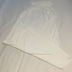 Women’s Maternity White Strapless Maxi Dress SizeM